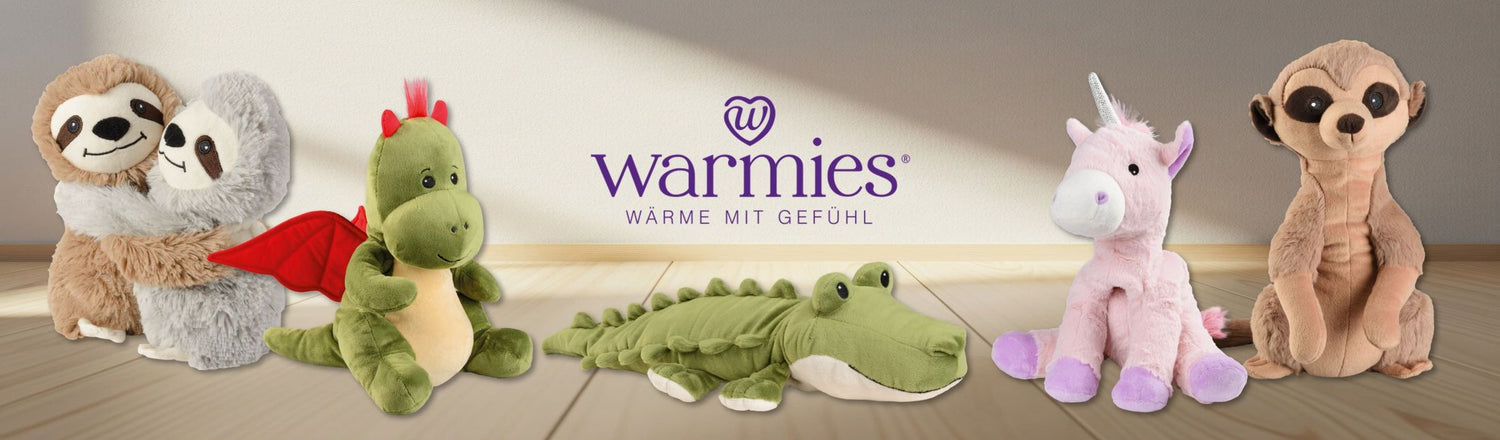 Warmies® Wärmeplüschtiere – Erwärmbare Kuscheltiere mit natürlicher Getreidefüllung und Lavendelduft zum Einschlafen und Verschenken