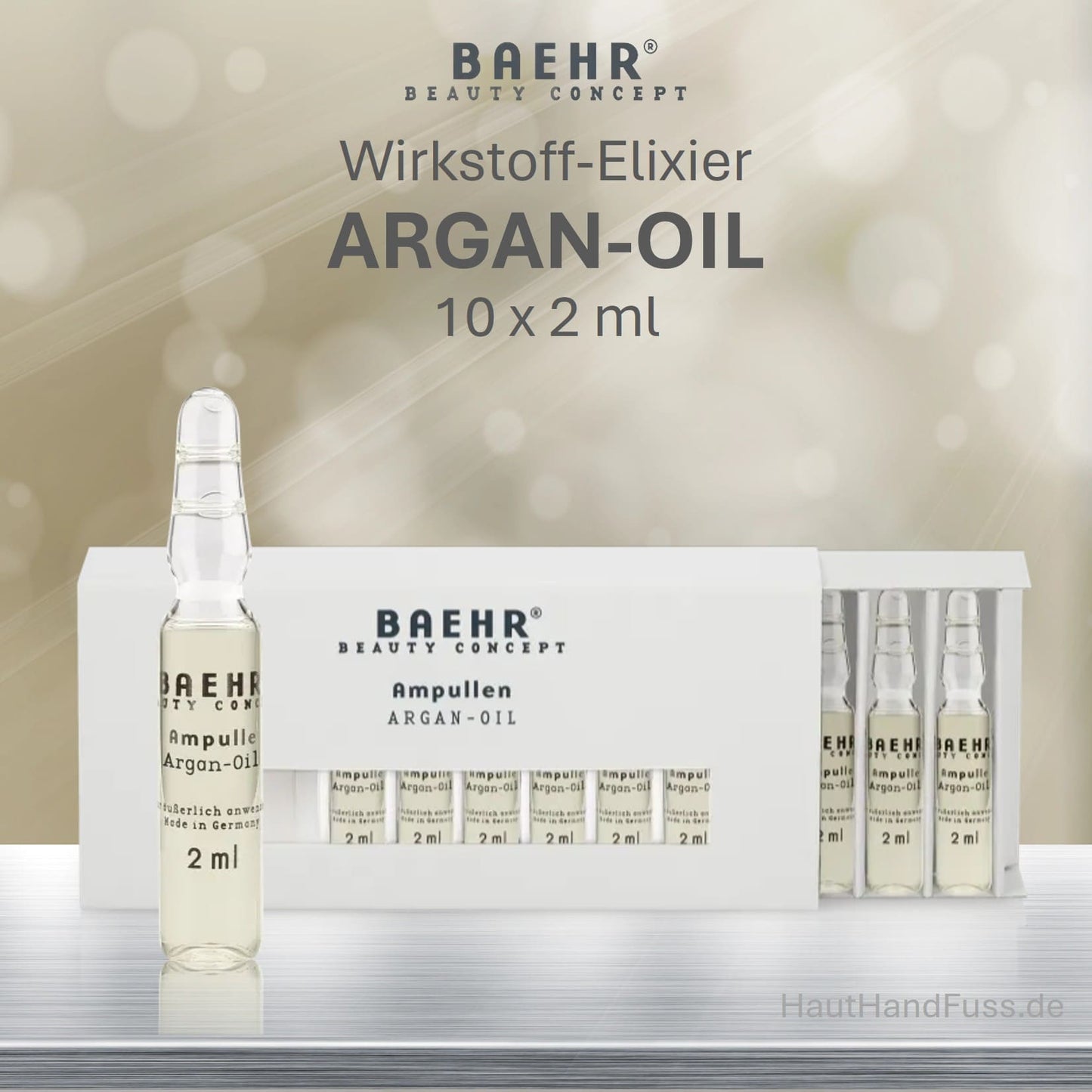 BAEHR Wirkstoff Ampullen "Argan Oil" 10 x 2 ml bei HautHandFuss.de