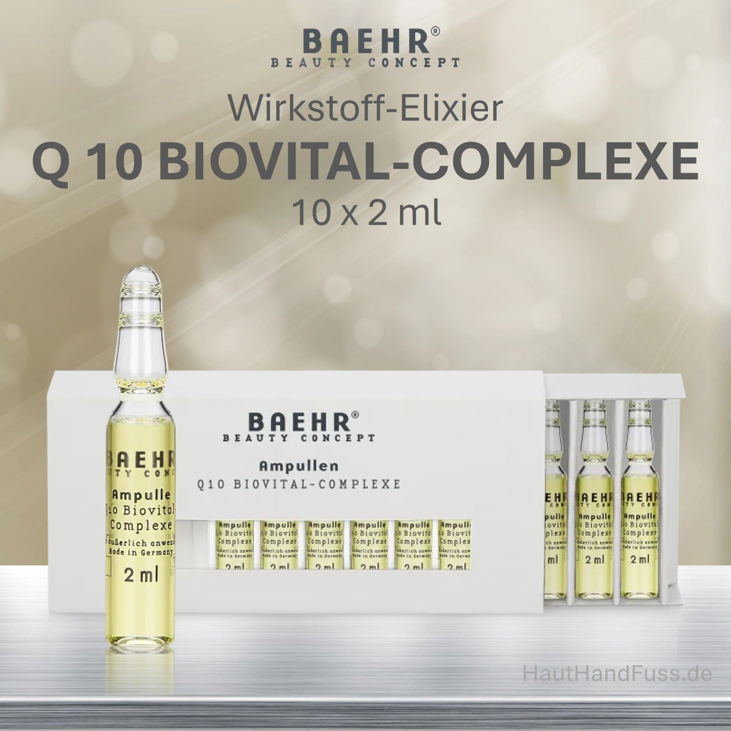 BAEHR Wirkstoff Ampullen "Q10 Biovital-Complexe" 10 x 2 ml bei HautHandFuss.de