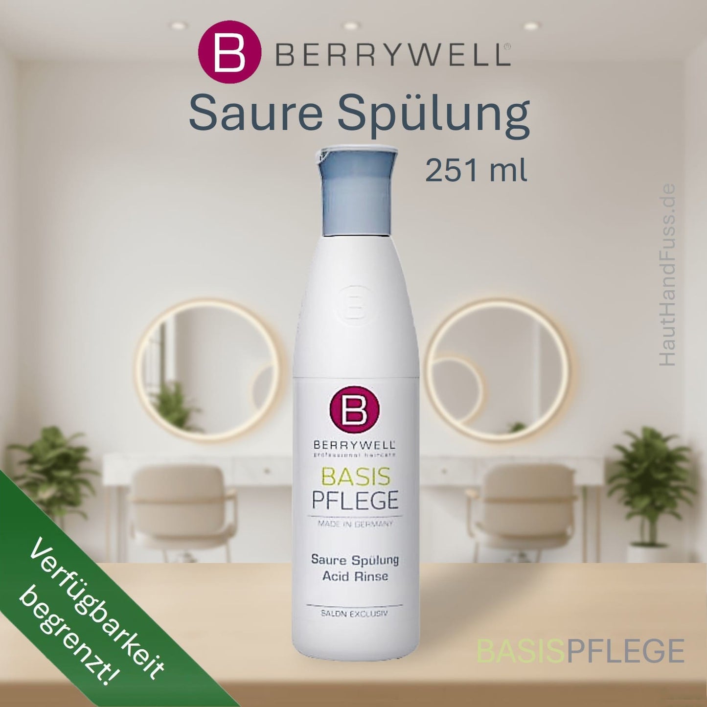 Berrywell Basispflege Saure Spülung 251 ml bei HautHandFuss.de