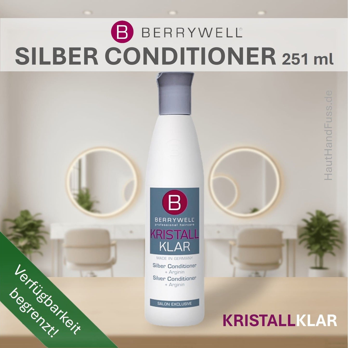 Berrywell Kristallklar Silber-Conditioner 251 ml bei HautHandFuss.de