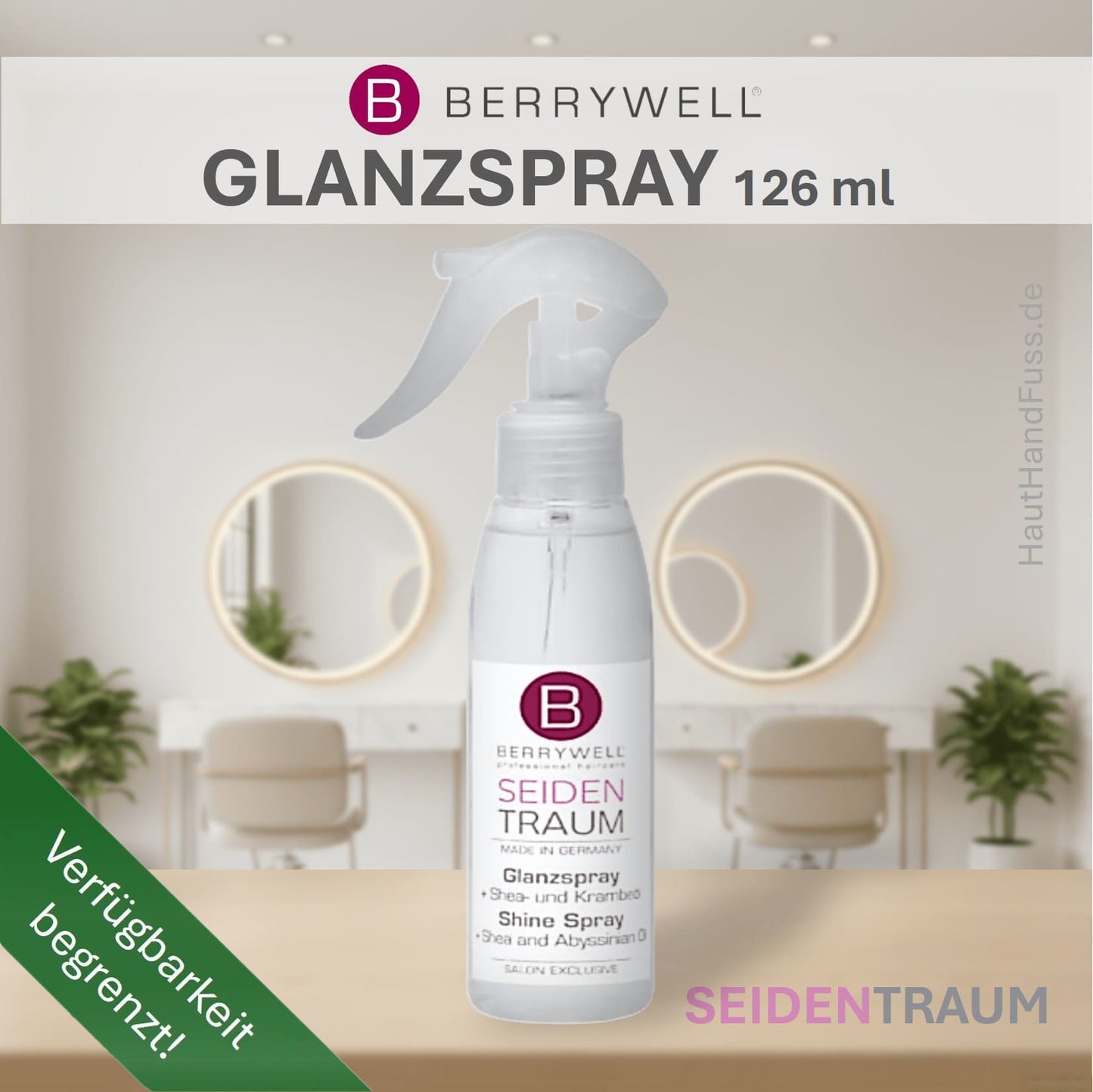 Berrywell Seidentraum Glanzspray 126 ml bei HautHandFuss.de