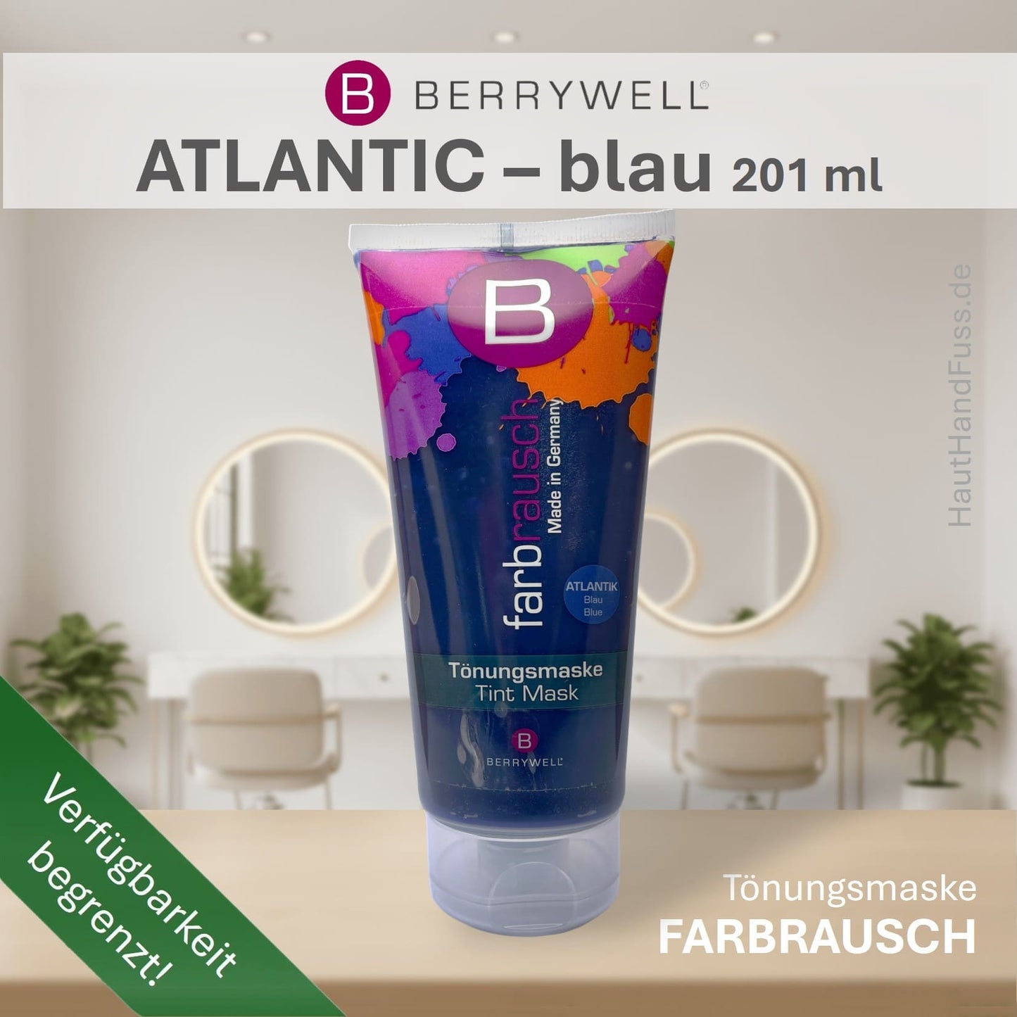 Berrywell Farbrausch Tönungsmaske Atlantic - blau bei HautHandFuss.de