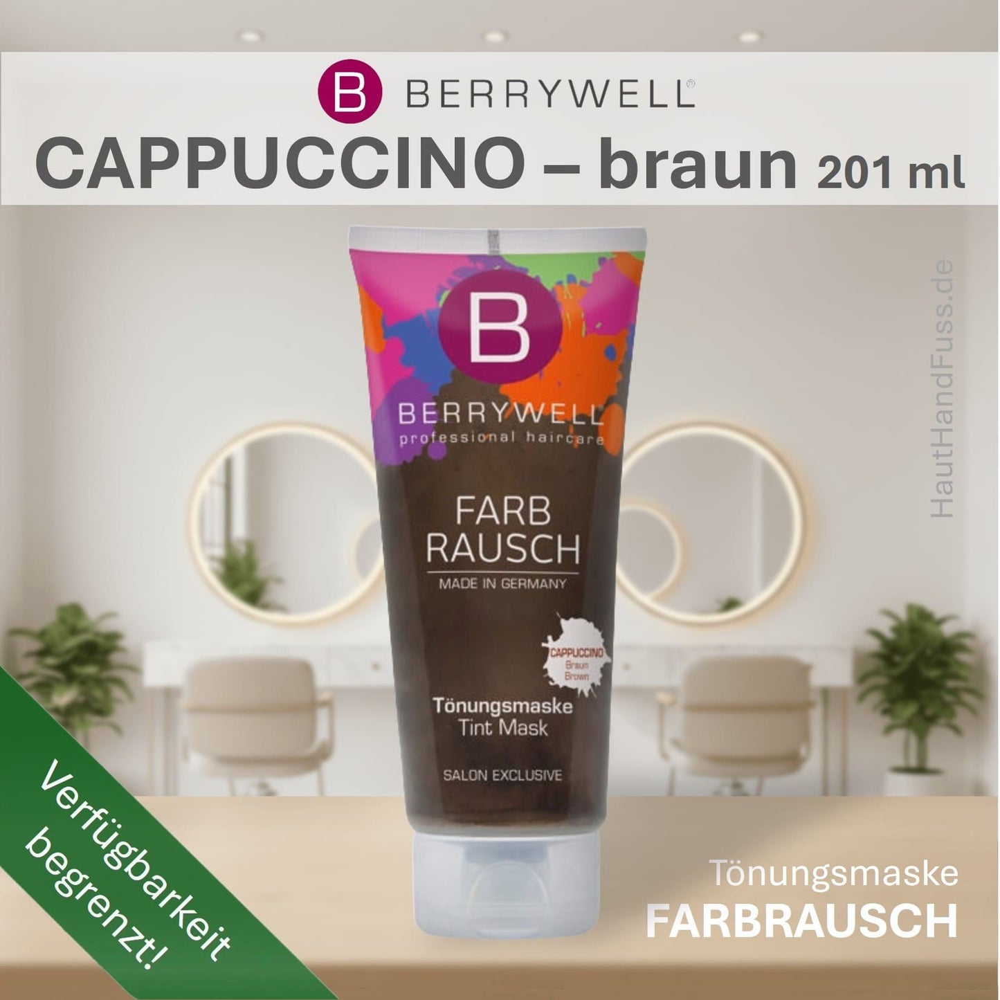 Berrywell Farbrausch "Cappuccino" braun bei HautHanduss.de