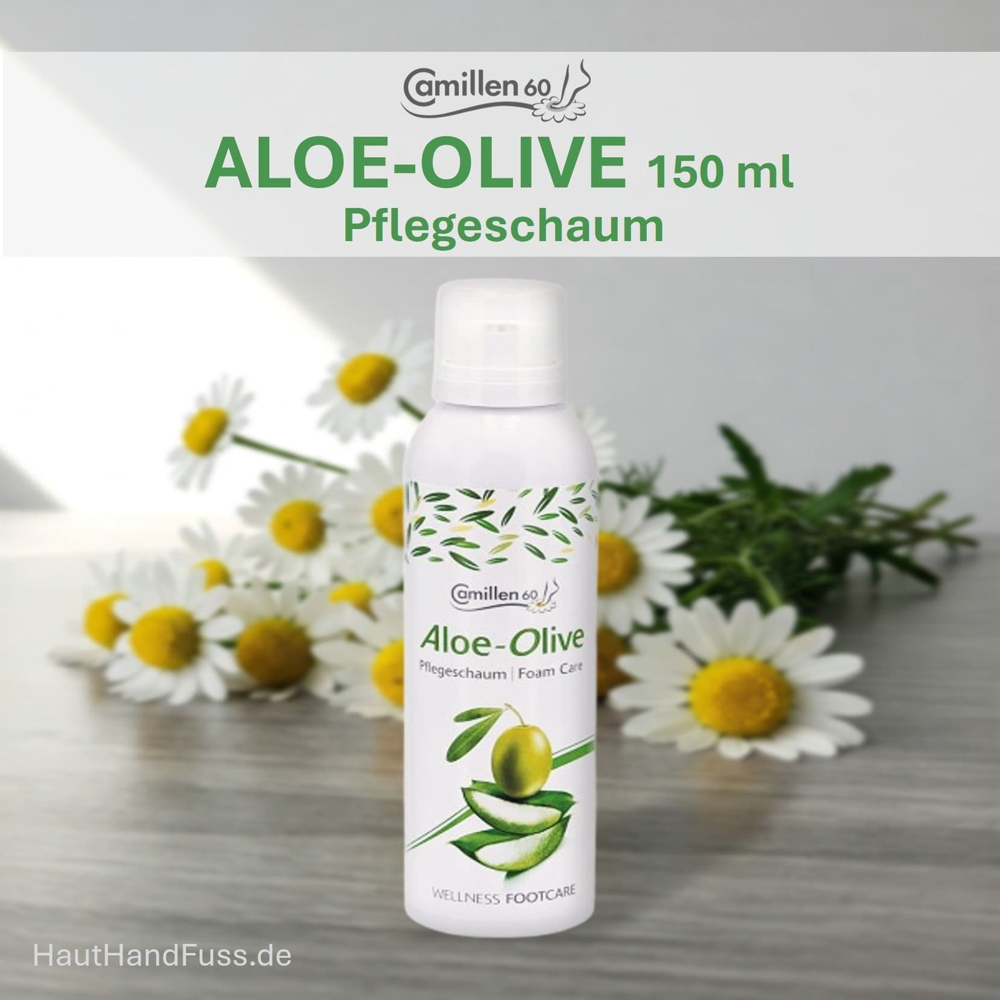 Camillen 60 Aloe Olive Pflegeschaum 150 ml bei HautHandFuss.de