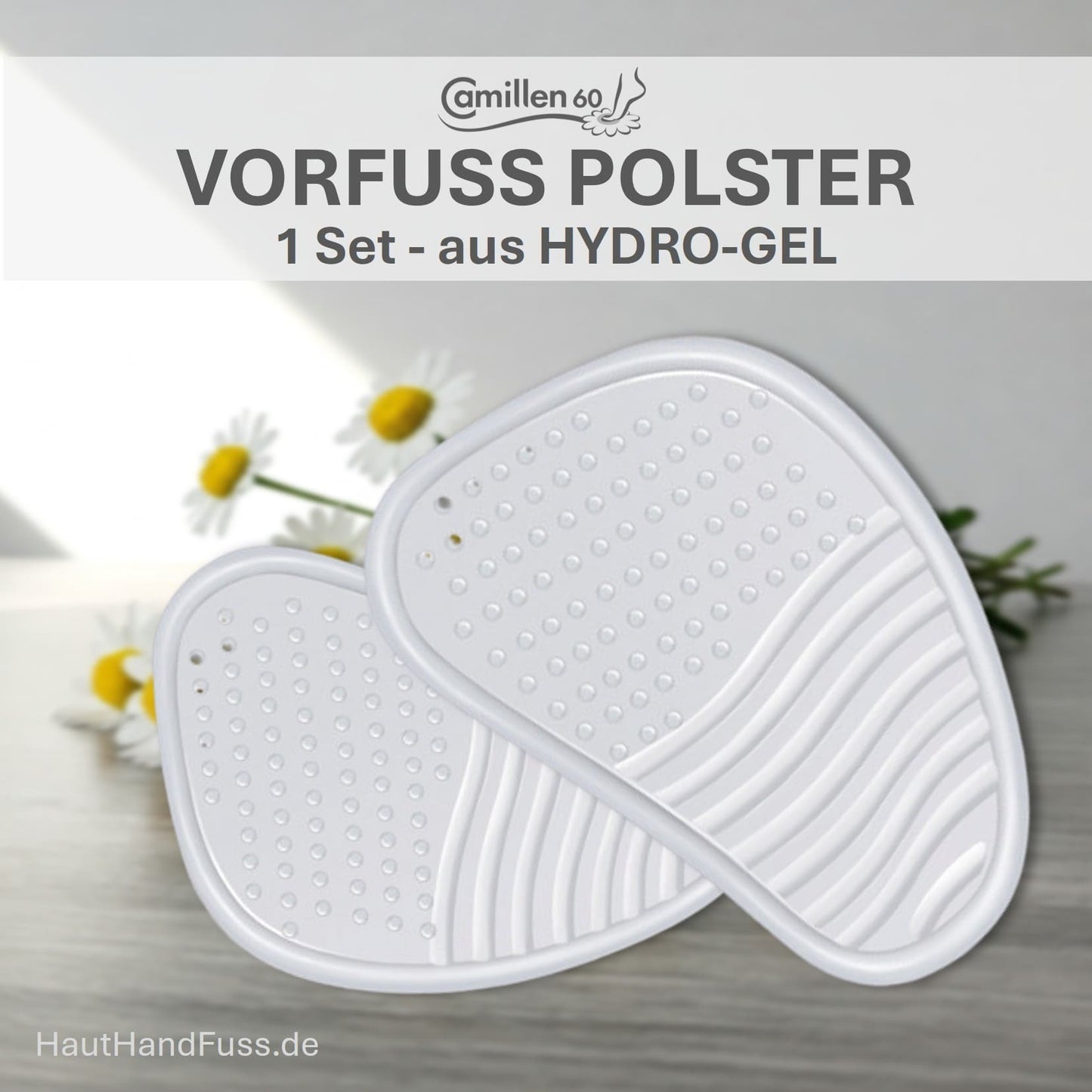 Camillen 60 Hydro-Gel Vorfuss-Polster - Set bei HautHandFuss.de