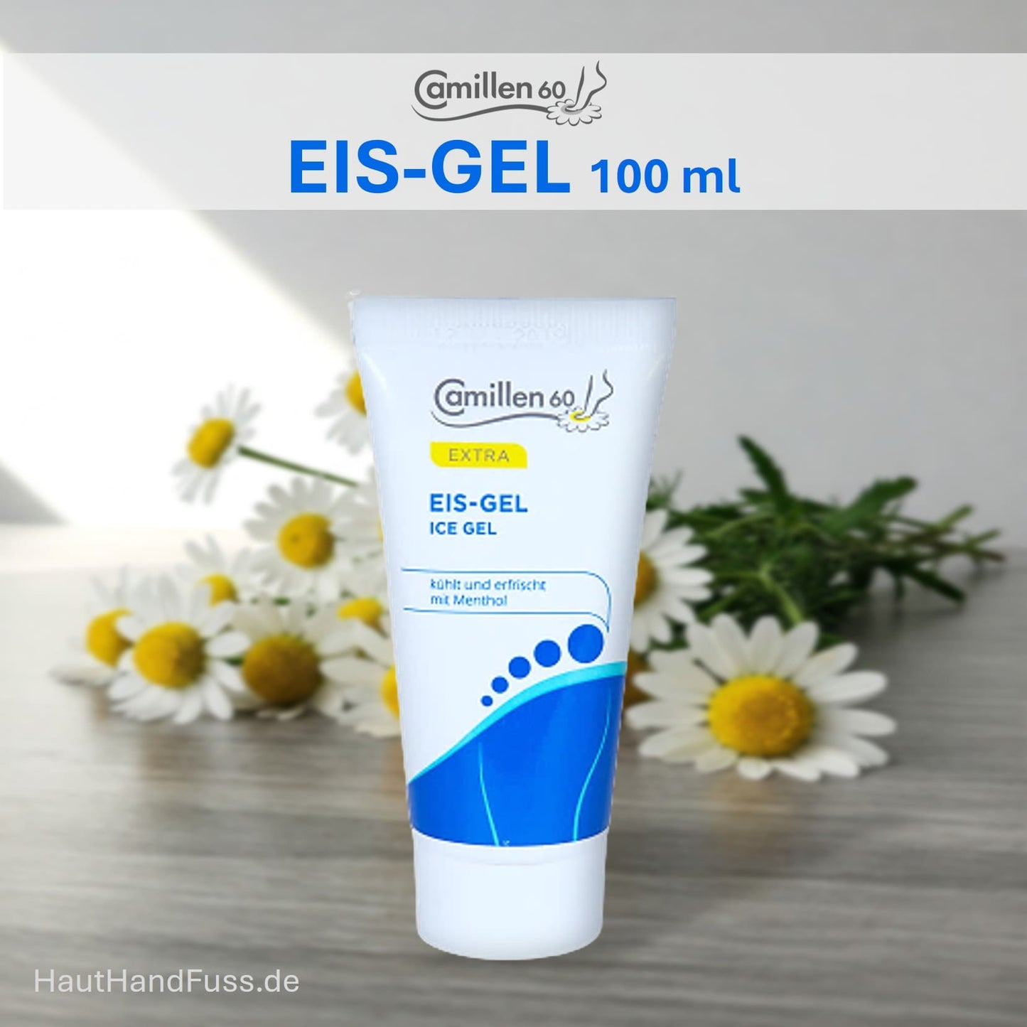 Camillen 60 Eis Gel 100 ml für maximale Fußrrfrischung bei HautHandFuss.de