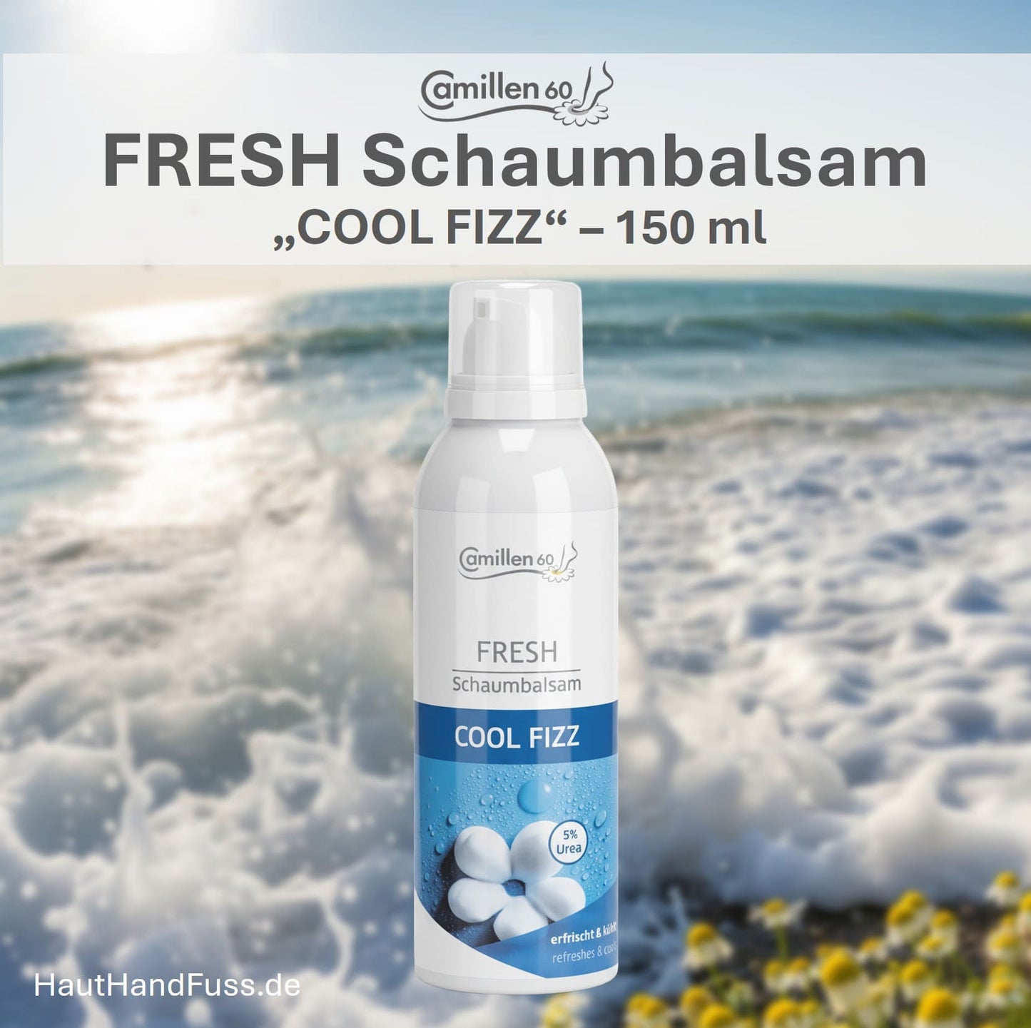 Fresh Schaumbalsam COOL FIZZ 150 ml by Camillen 60 bei HautHandFuss.de