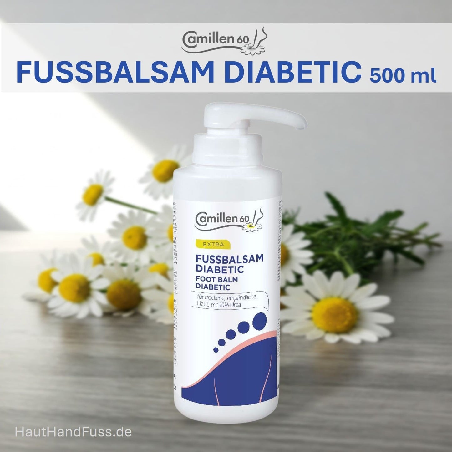 Camillen 60 Fußbalsam Diabetic 500 ml Intensivpflege bei HautHandFuss.de