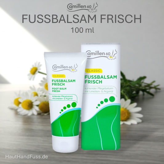 Camillen 60 Fußbalsam Frisch 100 ml mit Limetten- und Arganöl bei HautHandFuss.de