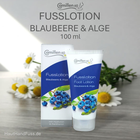 Camillen 60 fruchtige Fußlotion Blaubeere & Alge 100 ml mit Hyaluron bei HautHandFuss.de