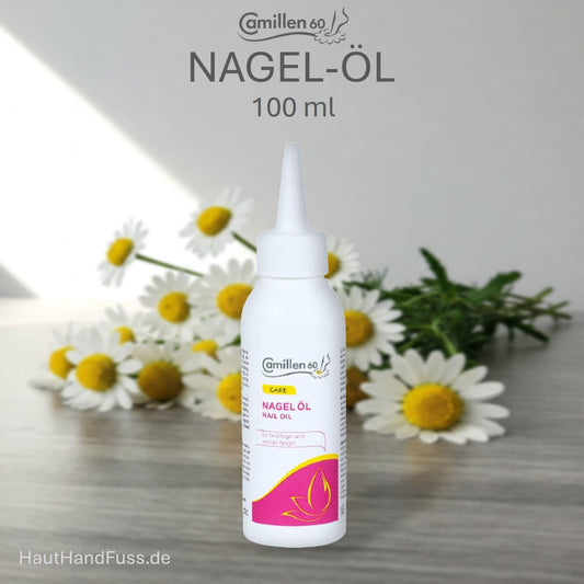 Camillen 60 Nagel-Öl mit Keratin 100 ml für brüchige, weiche Nägel bei HautHandFuss.de