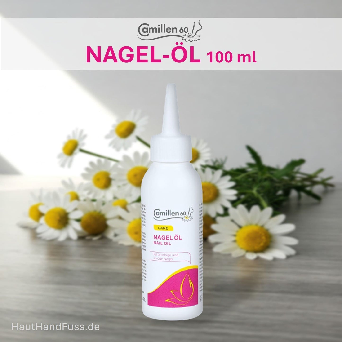 Camillen 60 Nagel-Öl mit Keratin 100 ml für brüchige, weiche Nägel bei HautHandFuss.de