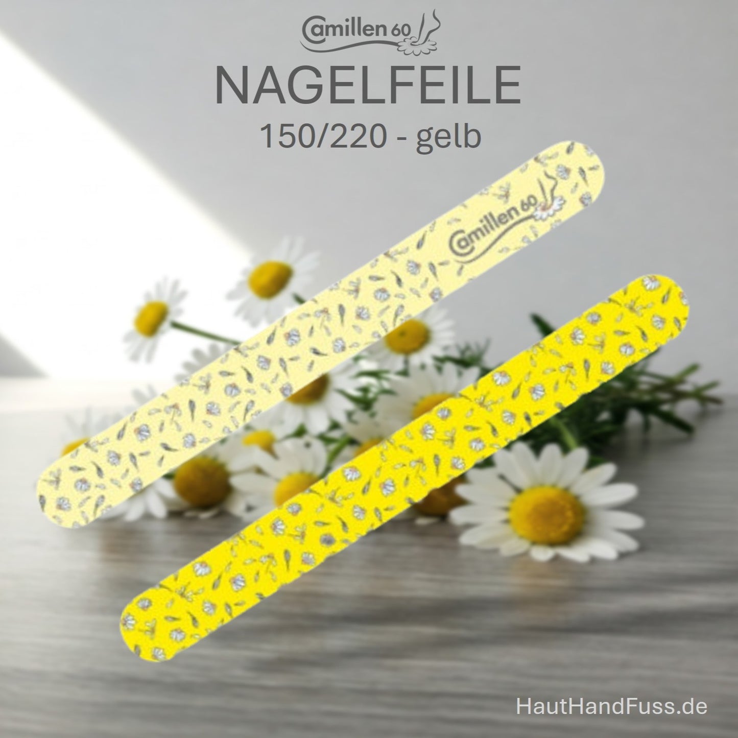 Nagelfeile 150/220 in gelb von Camillen 60 bei HautHandFuss.de