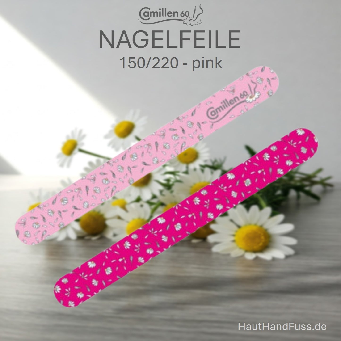 Nagelfeile 150/220 in pink von Camillen 60 bei HautHandFuss.de