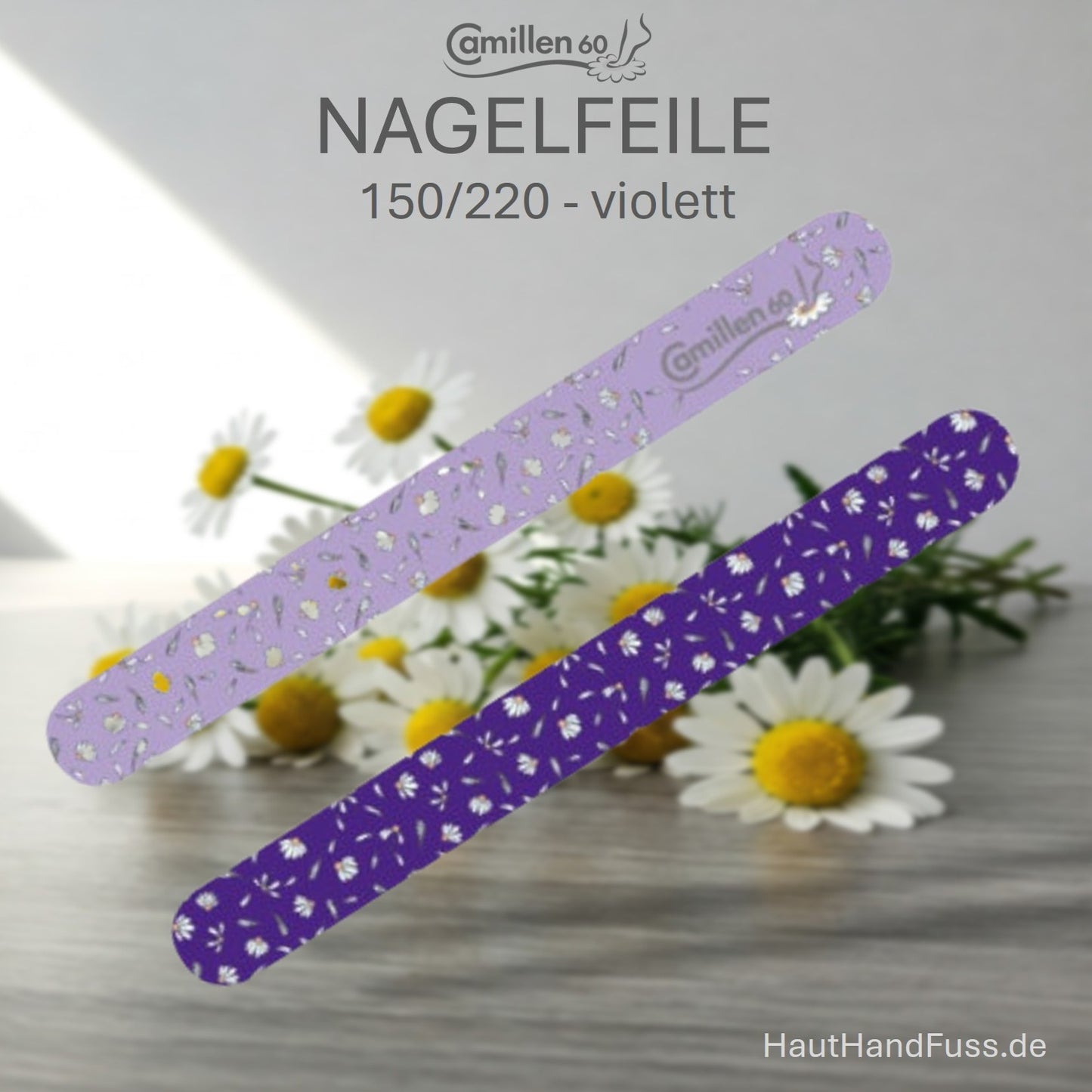 Nagelfeile 150/220 in violett von Camillen 60 bei HautHandFuss.de