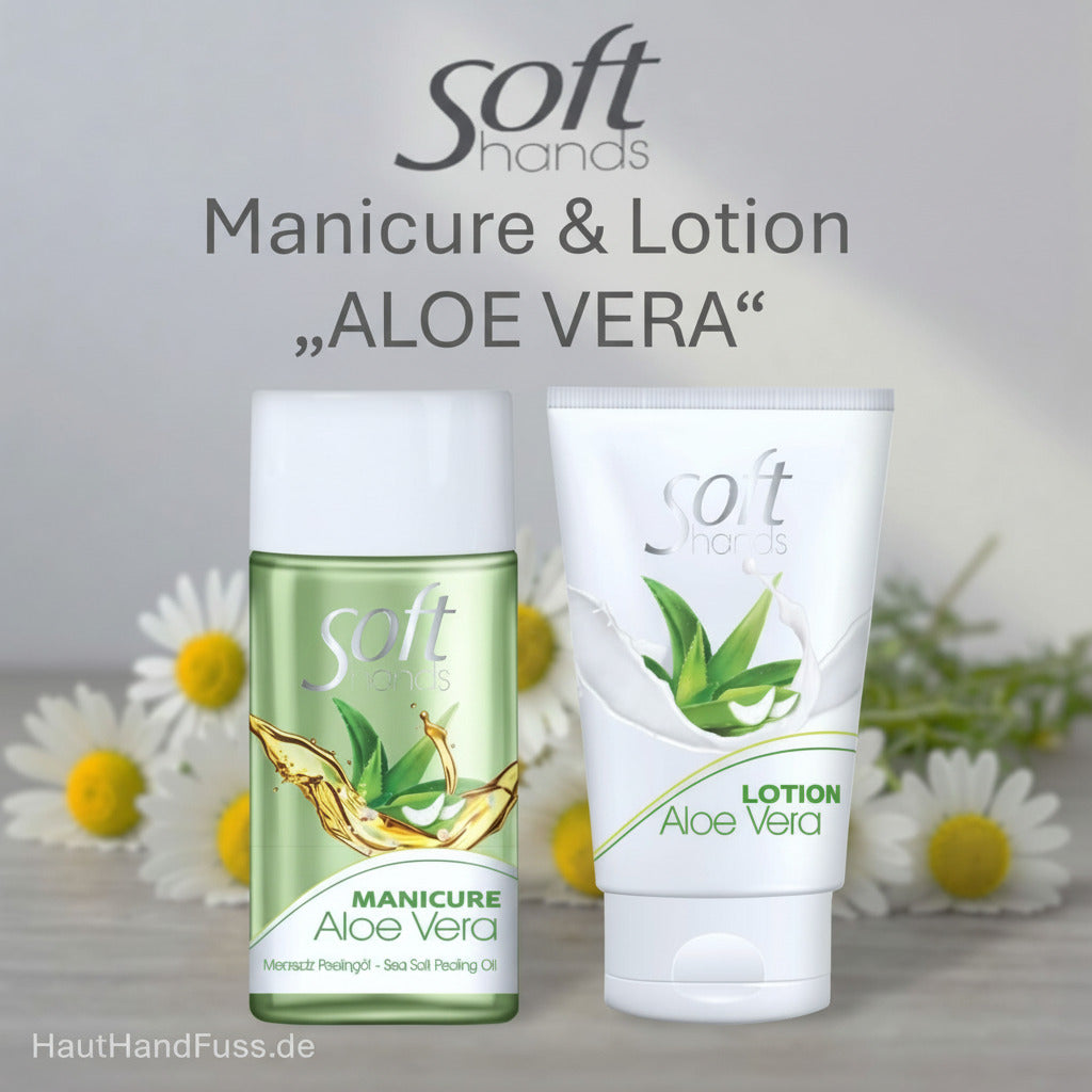 SOFT HANDS Set ALOE VERA mit 110 ml Manicure-Peeling und 60 ml Lotion bei HautHandFuss.de