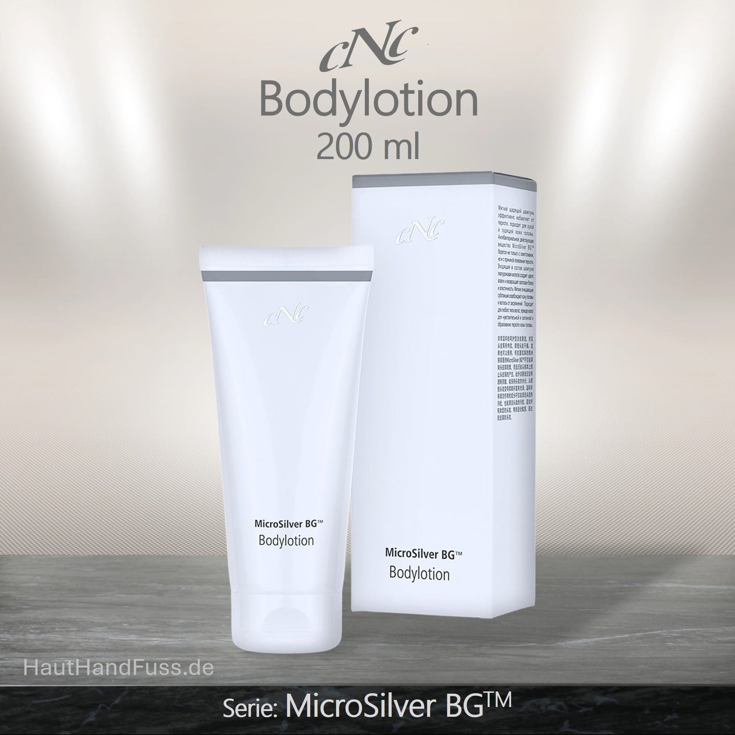 CNC MicroSilver Body Lotion 200 ml bei juckender, zu Rötungen neigender Haut bei HautHandFuss.de