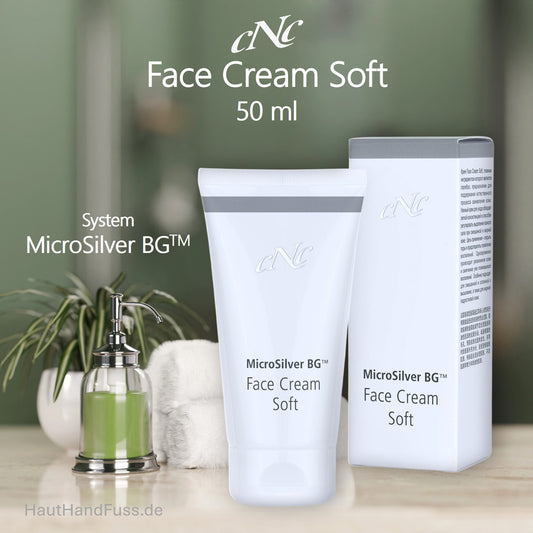 CNC MicroSilver Face Cream Soft 50 ml talgreduzierende Gesichtscreme für fettige Haut bei HautHandFuss.de