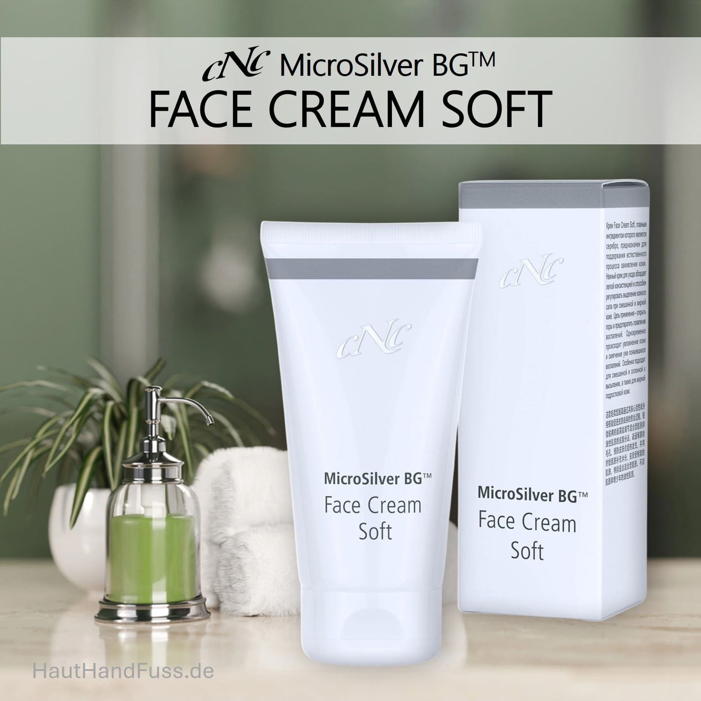 CNC MicroSilver Face Cream Soft talgreduzierende Gesichtscreme für fettige Haut bei HautHandFuss.de