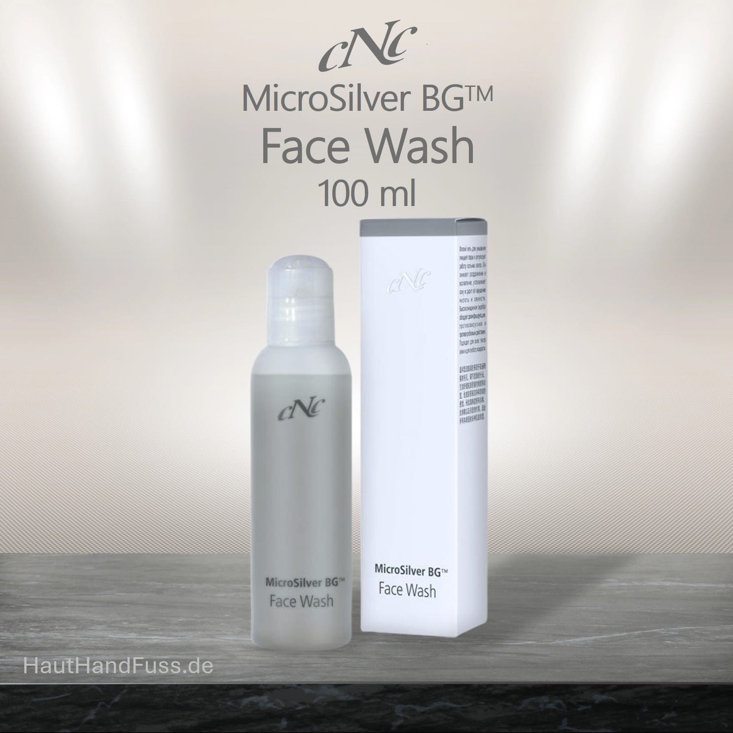 CNC MicroSilver Face Wash 100 ml mildes antibakterielles Gesichtsreinigungsgel bei HautHandFuss.de