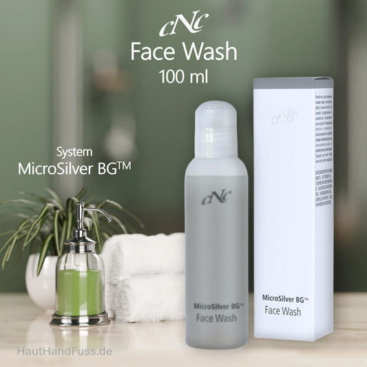 CNC MicroSilver Face Wash 100 ml mildes antibakterielles Gesichtsreinigungsgel bei HautHandFuss.de