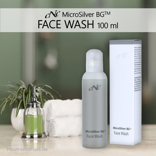 CNC MicroSilver Face Wash 100 ml mildes antibakterielles Gesichtsreinigungsgel bei HautHandFuss.de