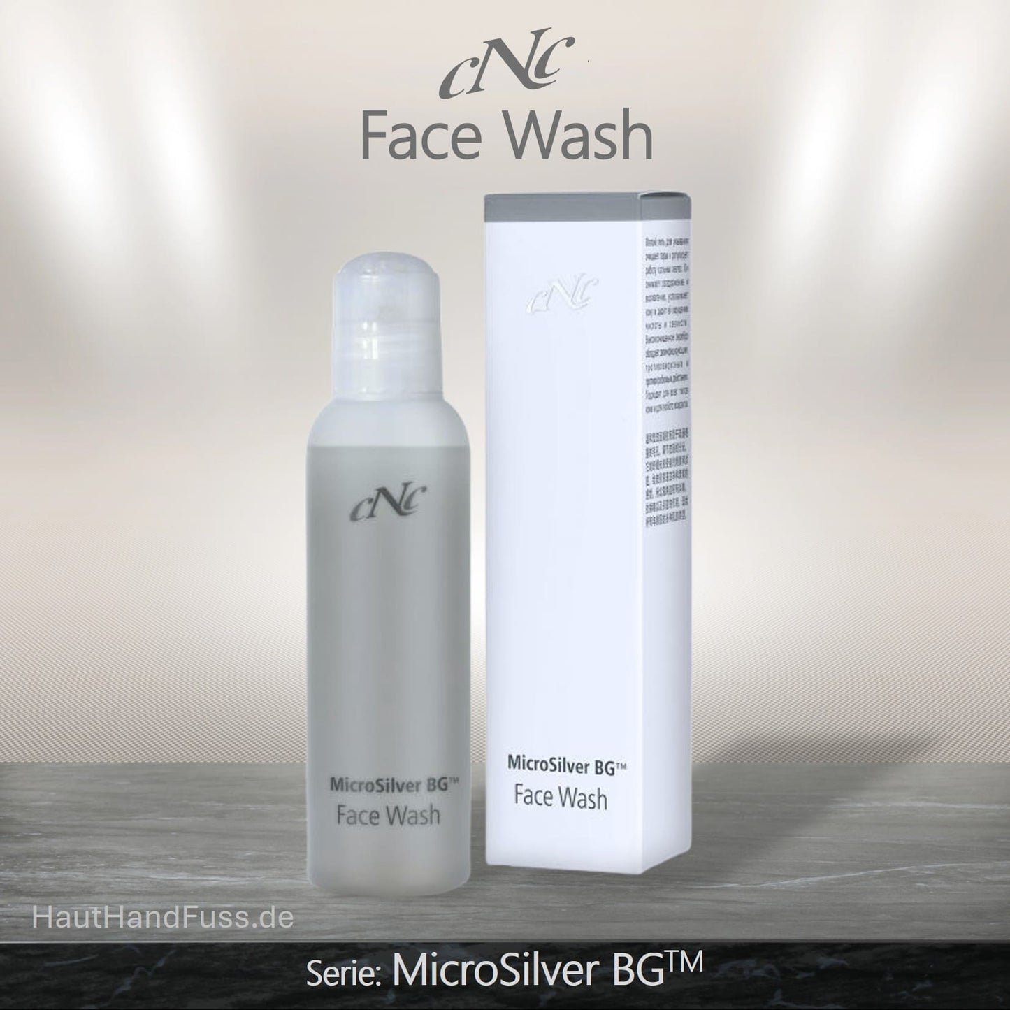 CNC MicroSilver Face Wash mildes antibakterielles Gesichtsreinigungsgel bei HautHandFuss.de