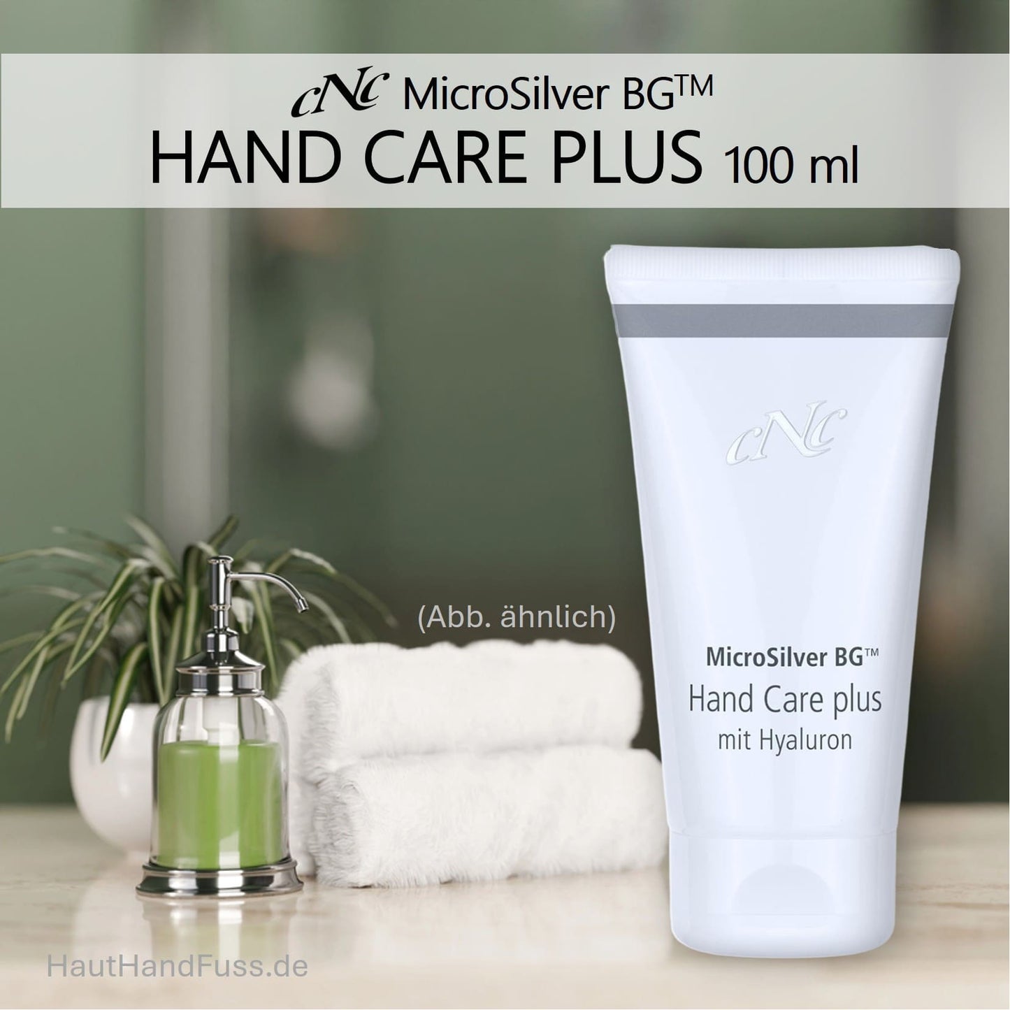 CNC MicroSilver Hand Care Plus 100 ml desinfizierende Handcreme mit 48h-Langzeitschutz bei HautHandFuss.de