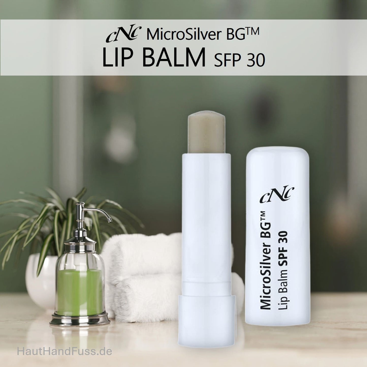 CNC MicroSilver Lip Balm antibakterielle Lippenpflege bei HautHandFuss.de