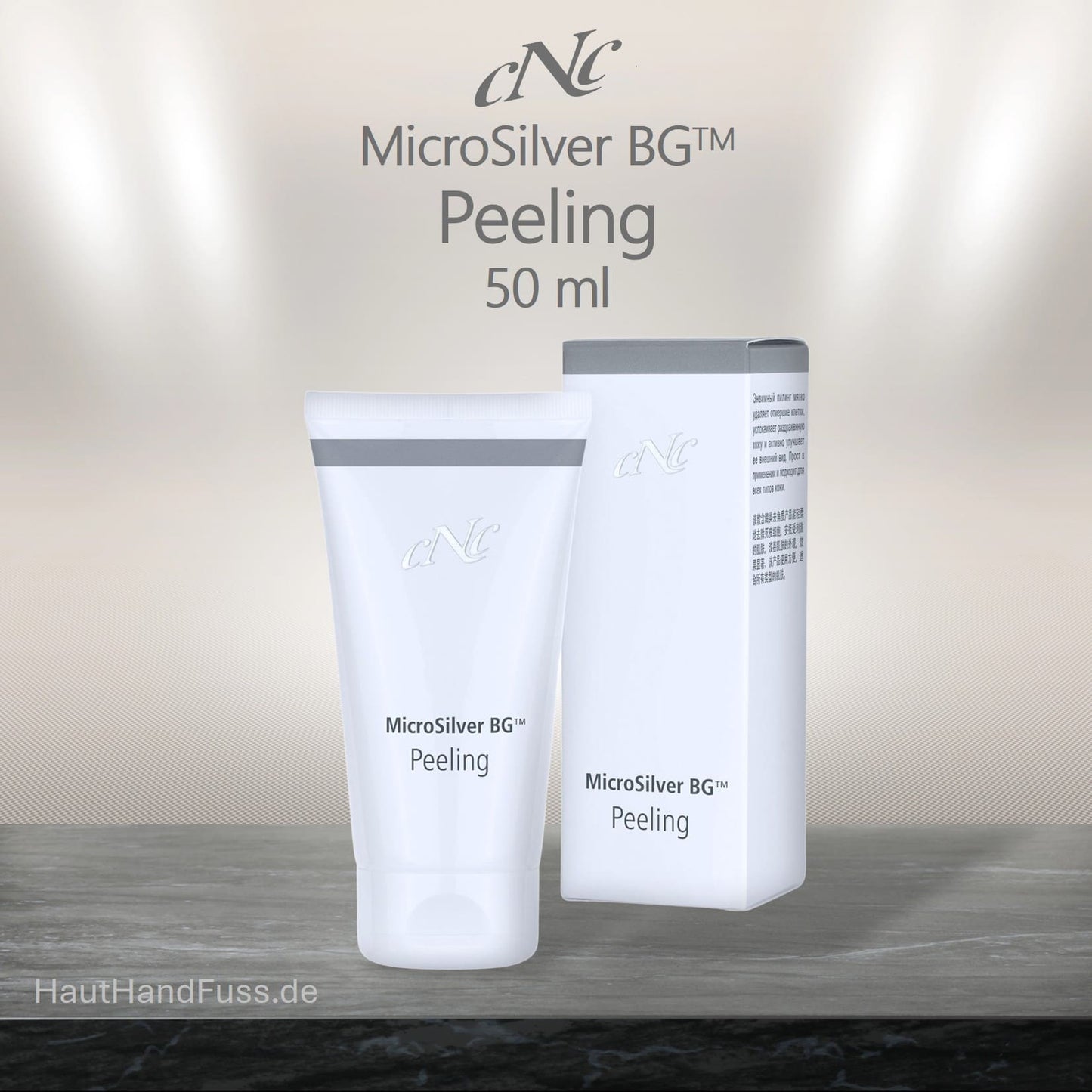 CNC MicroSilver Peeling 50 ml für feineres Hautbild bei HautHandFuss.de