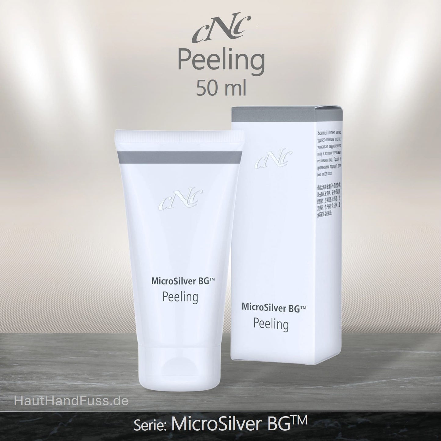 CNC MicroSilver Peeling 50 ml für feineres Hautbild bei HautHandFuss.de