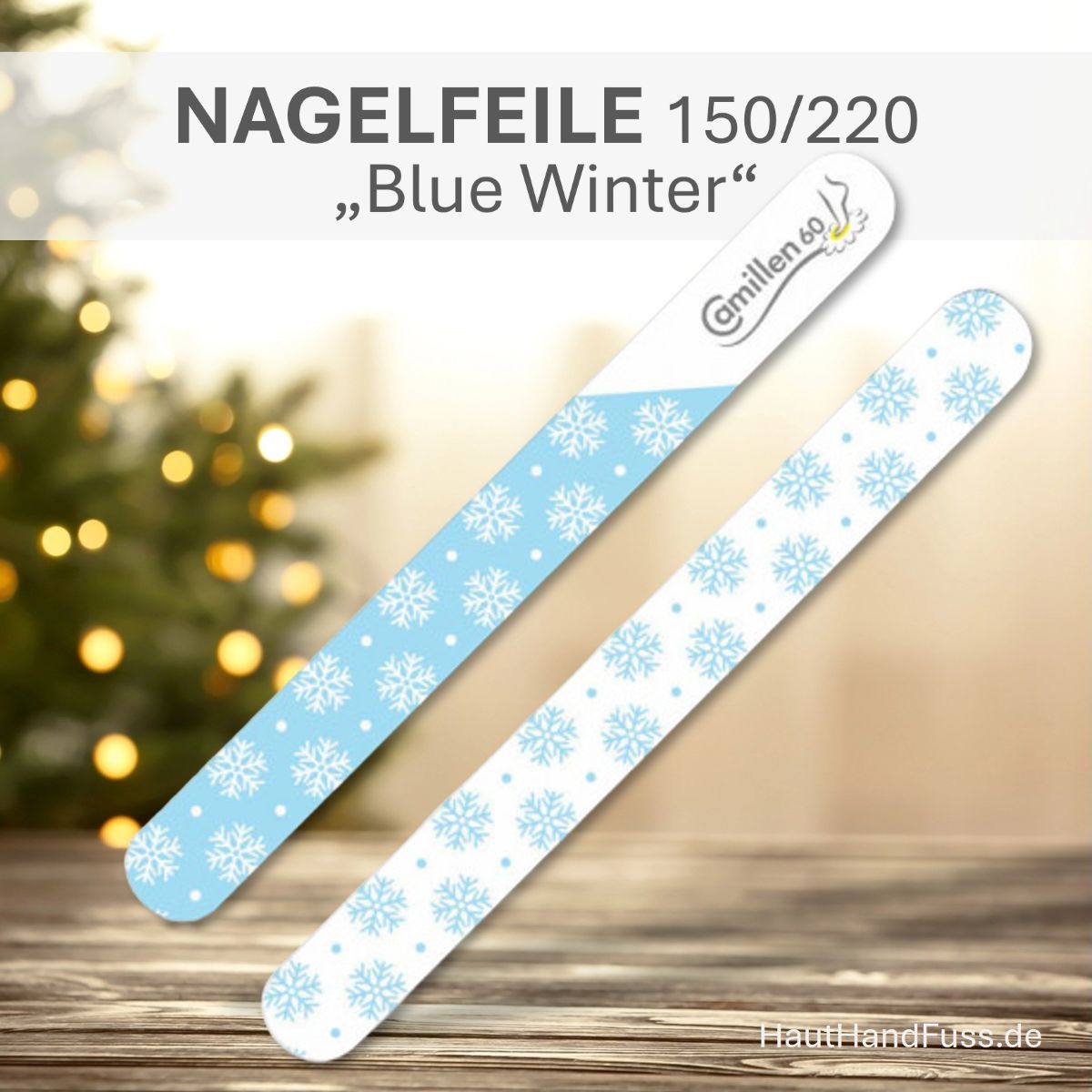 Camillen 60 Weihnachts-Nagelfeile BLUE WINTER bei HautHandFuss.de