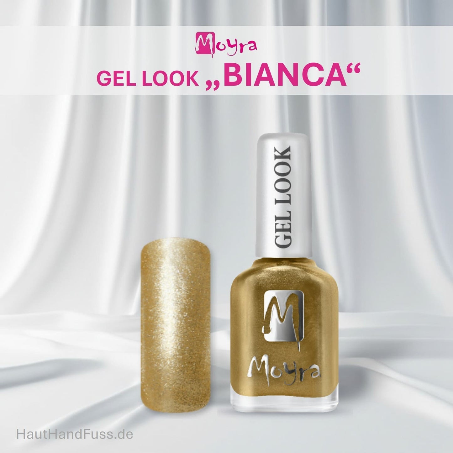 Moyra Gel Look Nagellack Bianca bei HautHandFuss.de