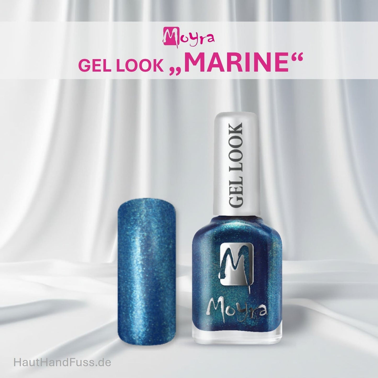 Moyra Gel Look Nagellack Marine bei HautHandFuss.de