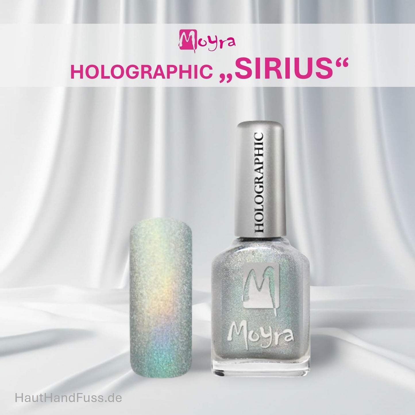 Moyra holographic Nagellack Sirius bei HautHandFuss.de