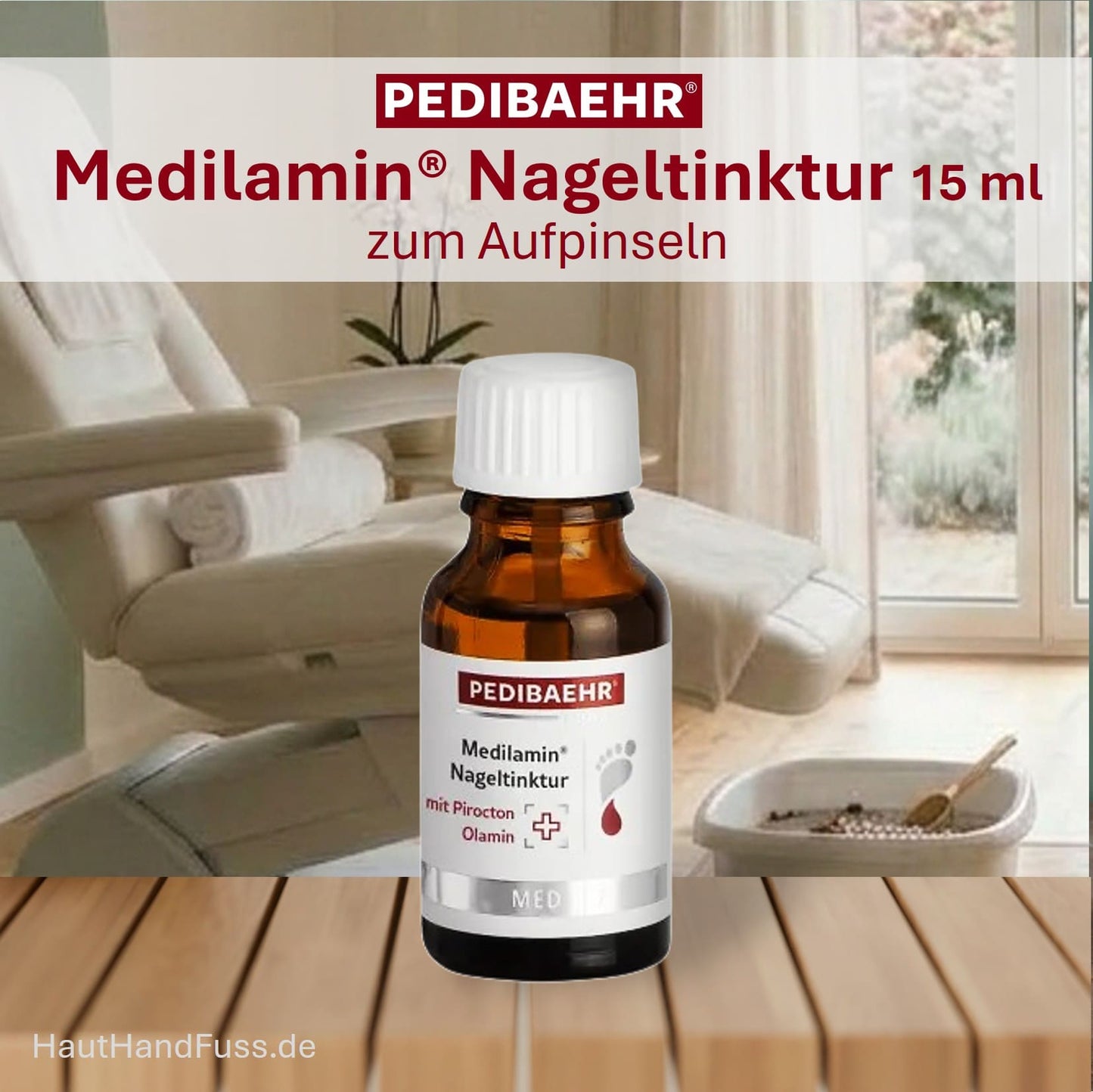 PEDIBAEHR Medilamin Nageltinktur zum Aufpinseln 15 ml bei HautHandFuss.de