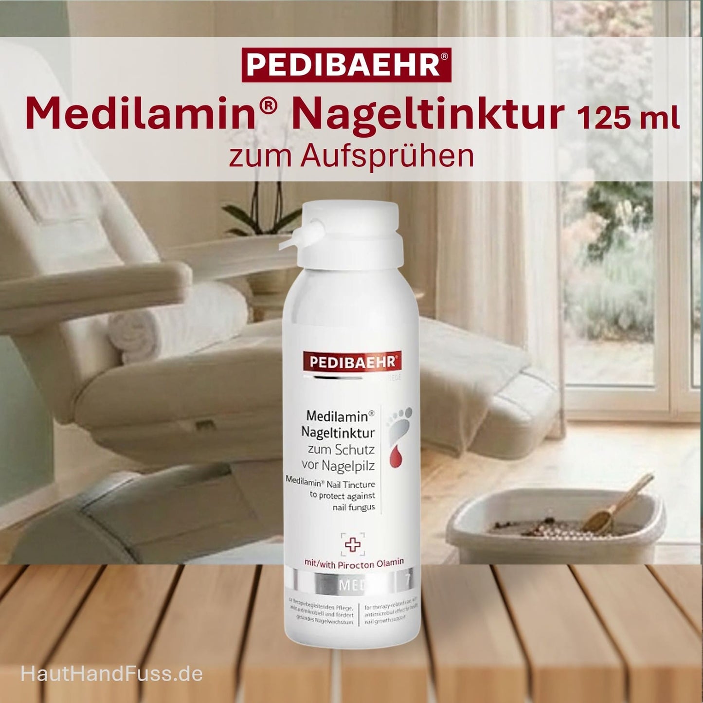 PEDIBAEHR Medilamin Nageltinktur zum Aufsprühen 125 ml bei HautHandFuss.de