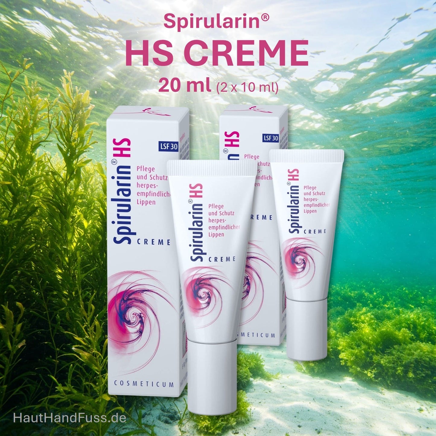 Spirularin HS CREME 20 ml für herpesempfindliche Lippen mit LSF 30 bei hauthandfuss.de