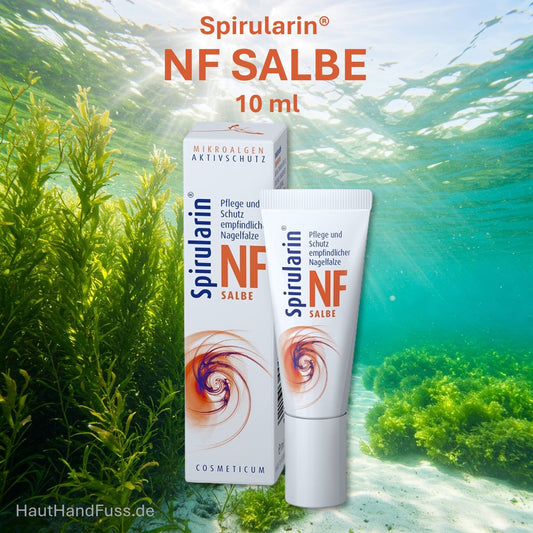 Spirularin NF SALBE 10 ml bei gereizten, entzündlichen Nagelfalzen bei hauthandfuss.de