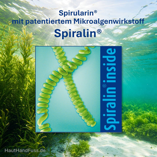 Mikroalgenwirkstoff Spiralin in Spirularin und Skinicer von Ocean Pharma bei hauthandfuss.de
