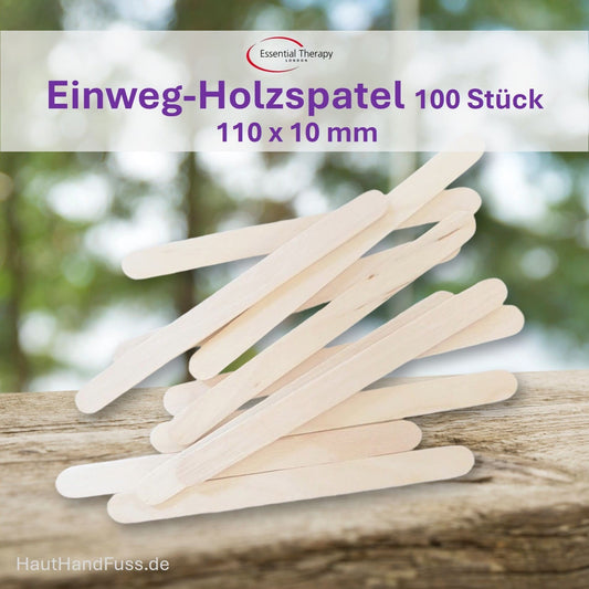 Holzspatel für Sugaring oder Waxing 100 Stück 110x10 mm bei HautHandFuss.de
