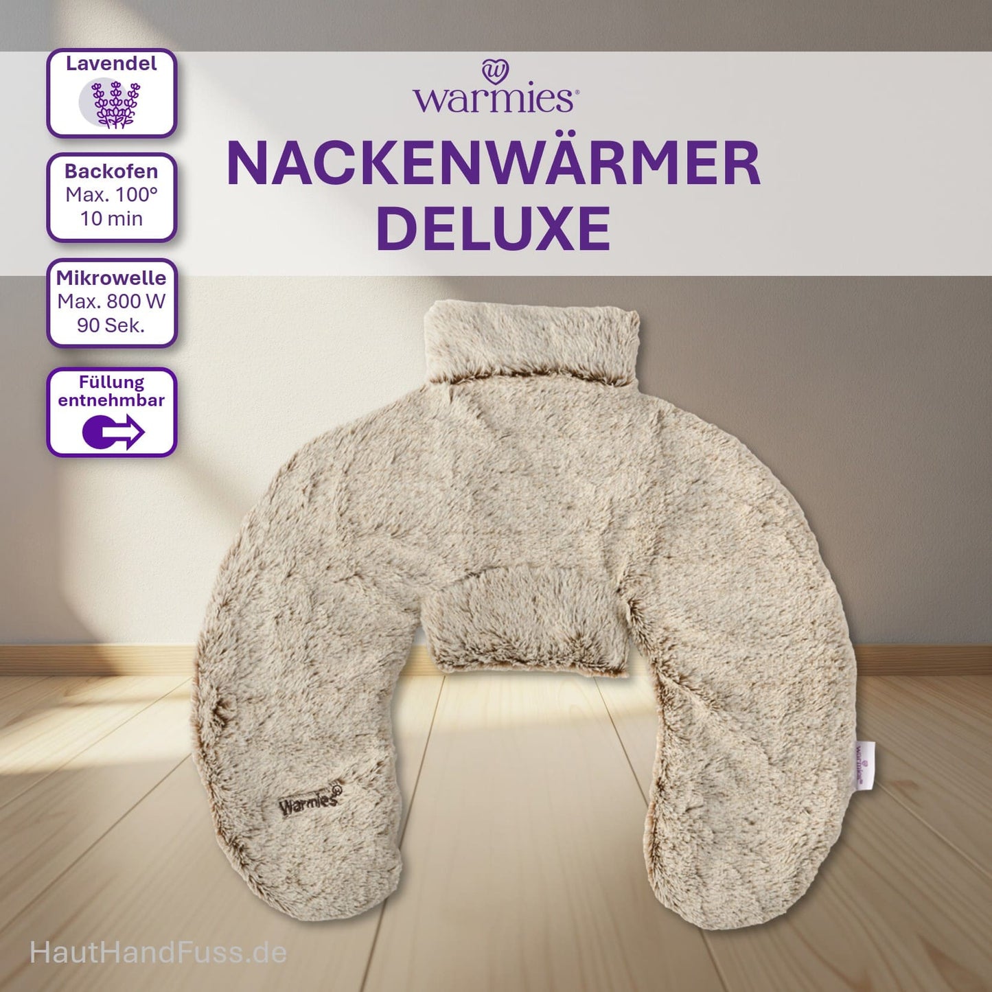 Warmies® Wärmeprodukt Nackenwärmer deluxe bei HandHautFuss.de