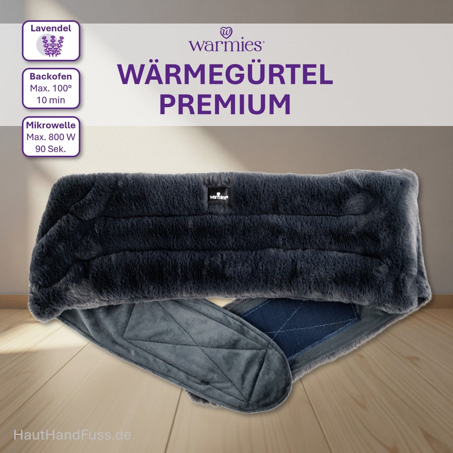 Warmies® Wärmeprodukt Wärmegürtel premium bei HandHautFuss.de