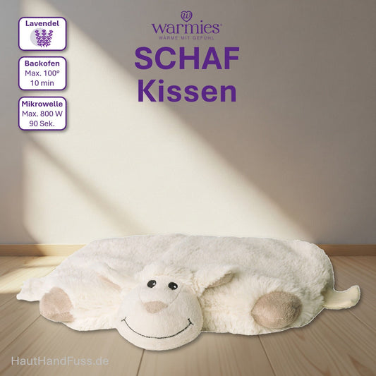 Warmies® Wärmestofftier Schaf Kissen zum Kuscheln bei HandHautFuss.de