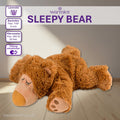 Warmies® SLEEPY BEAR Heatable Plush Toy - Cuddly Toy with Lavender Scent