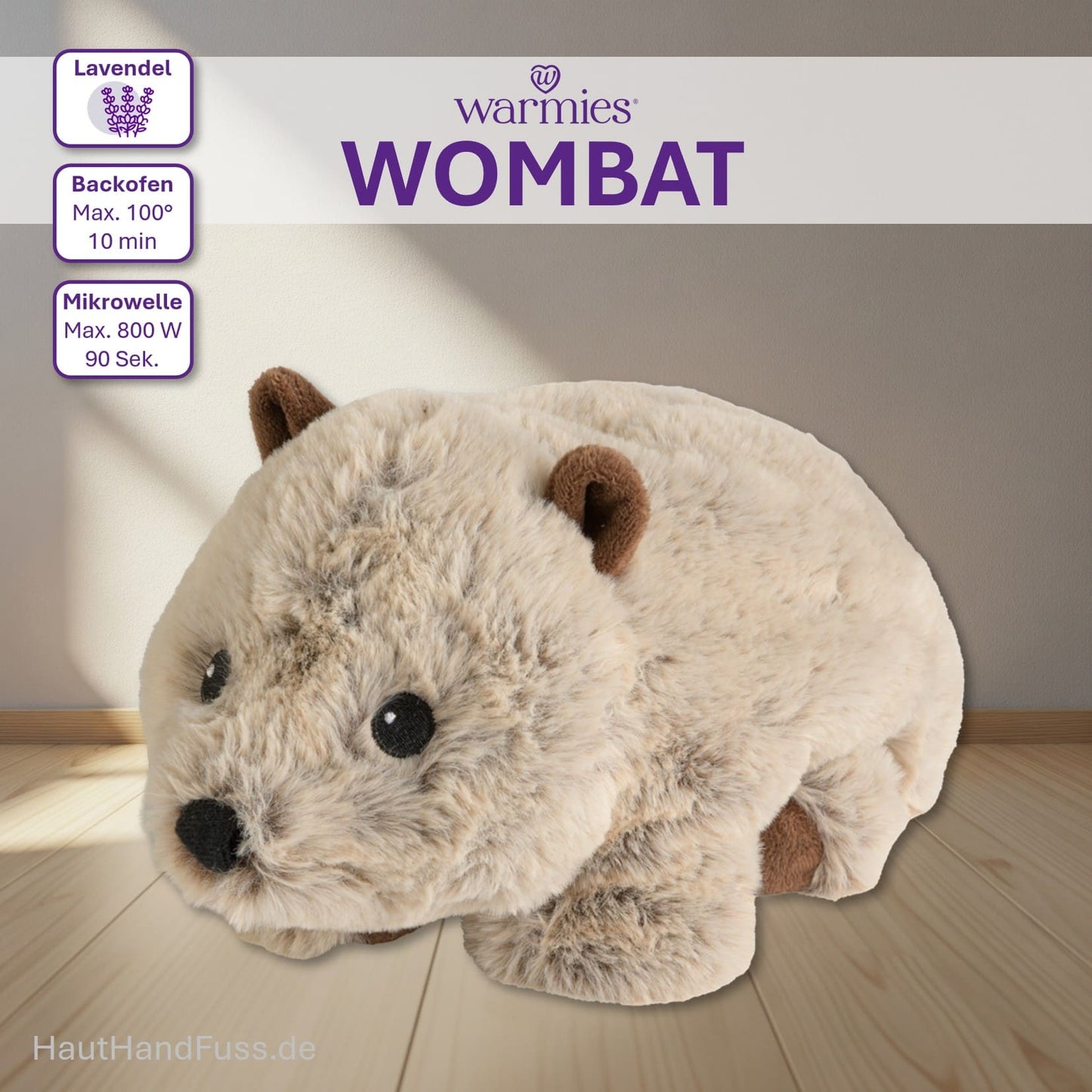 Warmies® Wärmestofftier Wombat zum Kuscheln bei HandHautFuss.de