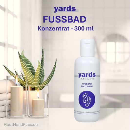 YARDS FUSSBAD Konzentrat 300 ml belebt müde Füße von HautHandFuss.de