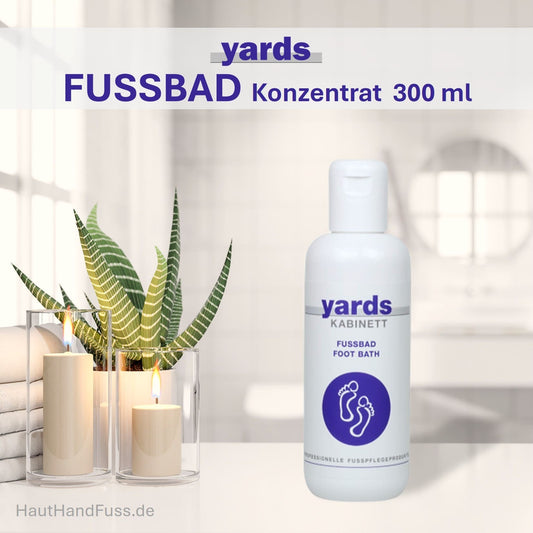 YARDS FUSSBAD Konzentrat 300 ml belebt müde Füße von HautHandFuss.de