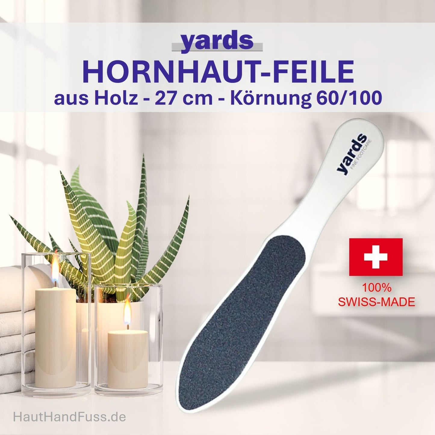 YARDS HORNHAUTFEILE aus Holz 60/100 bei HautHandFuss.de